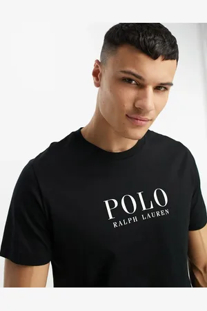 Ralph Lauren Loungewear - Sort T-shirt med tekstlogo på brystet