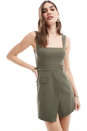 ASOS Kakigrønt playsuit med utility-skort