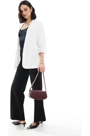 Pieces® Blazer med rynkede ærmer