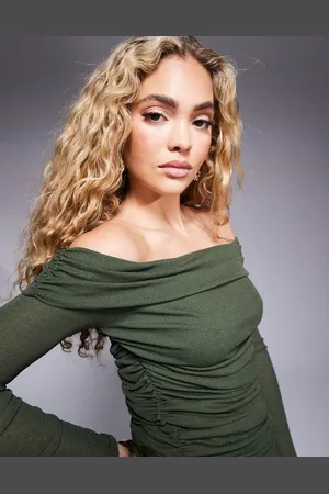 River Island Rynket og bardot-top-Grøn