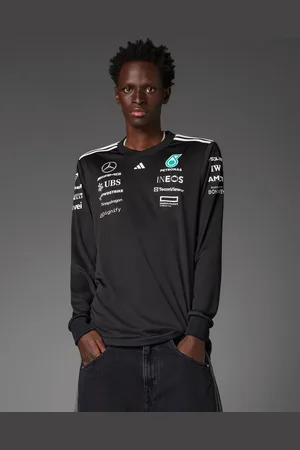 adidas Mercedes F1 Driver - Sort jersey med lange ærmer