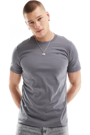 Hollister Mellemgrå T-shirt med ikonlogo