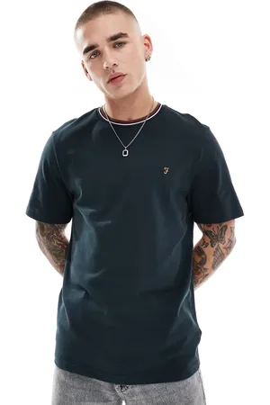 Farah Alvin - T-shirt med striber i kraven