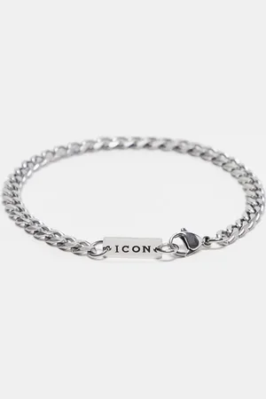 Icon Brand Sølvfarvet armbåndsur i rustfrit stål