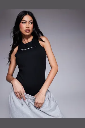 EA7 Armani - - racer-bodystocking med krydsende logostropper