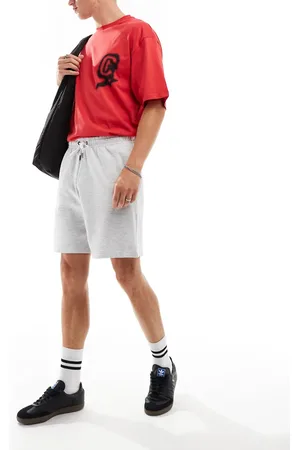 COLLUSION Gråmelerede jerseyshorts