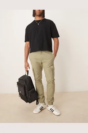 Calvin Klein Forvaskede beige skinny-cargobukser-Neutral