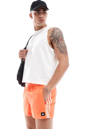 adidas Adidas - røde badeshorts med 3 striber