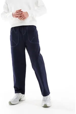 ASOS Og baggy bukser i nylon med kontrastfarvede stikninger