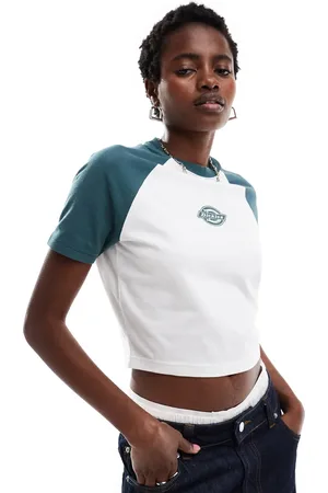 Dickies Sodaville - Cropped T-shirt i /mørkegrøn med korte ærmer - Kun hos ASOS
