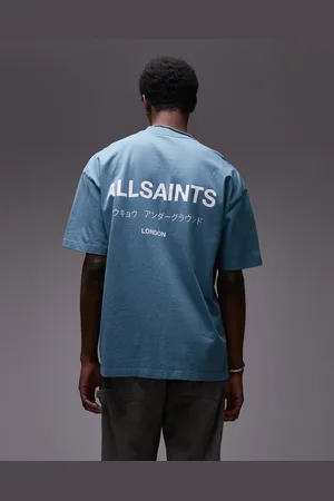 AllSaints Underground - Blå og oversized T-shirt