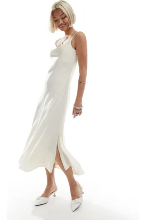 AllSaints Hadley - slip-midikjole i satin