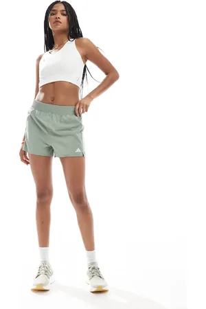 adidas Nike Running - Own The Run - Sølvgrønne shorts-Grå