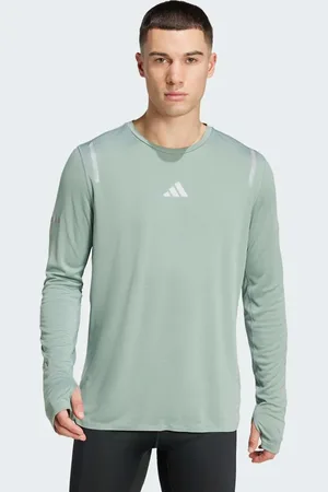 adidas Adidas Running - Grøn ultimativ reflekterende T-shirt med lange ærmer