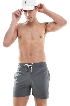 Ralph Lauren Traveler - Mellemlange slim-badeshorts med ikonlogo