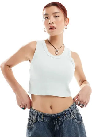 Vans Drew - Ribstrikket tanktop i lysegrøn