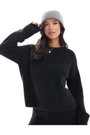 VERO MODA Plysset og striktrøje - Del af sæt