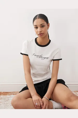 Weekday Ringer-T-shirt i 90