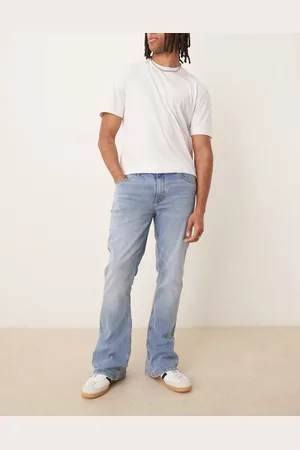 ASOS Stretch-jeans med svaj i lyseblå vask