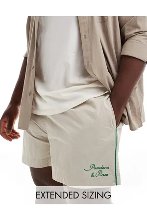 ASOS Shorts med grønne kanter i nylon-Neutral