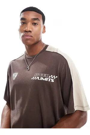 ADPT. Oversized T-shirt med motorsportsprint i