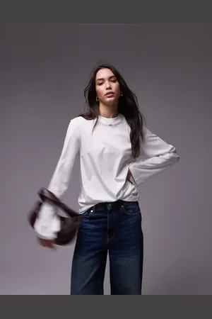 & OTHER STORIES Og afslappet top med asymmetrisk rynket detalje i siden i jersey