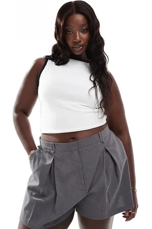 ASOS ASOS DESIGN Curve - og skræddersyede shorts med høj talje