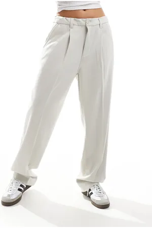 Cotton On Cotton On - Afslappede og elegante bukser med plisseringer i beige vask-Sort