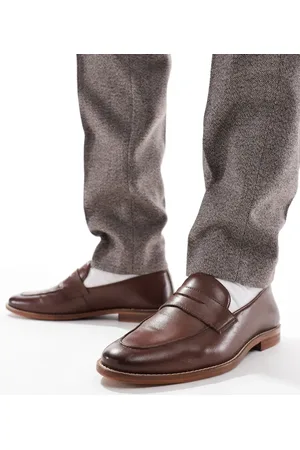 Schuh Rune - Brune loafers i læder