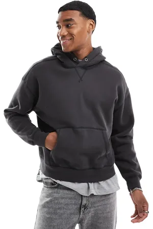Hollister Cropped hættetrøje med kontrasterende syninger