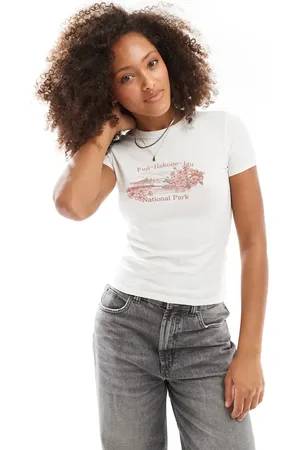 Cotton On Cotton On - Hvid, figursyet og longline T-shirt med 
