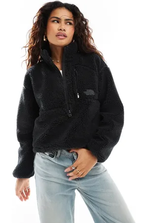 The North Face Extreme - fleece med logolomme og kvart lynlås i imiteret lammeskind