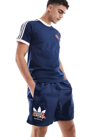 adidas Q2 Made by Nelson - Mørk indigoblå løbeshorts