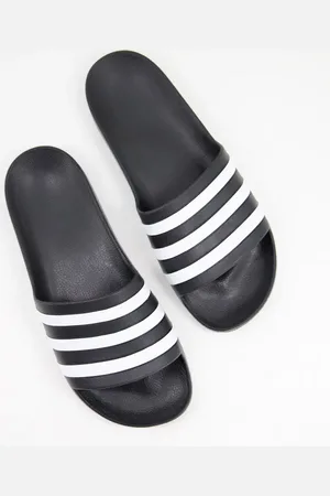adidas Adidas - Swim Adilette - Sorte og hvide sliders
