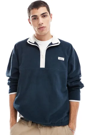 Hollister Sweatshirt med halv lynlås og motivprint