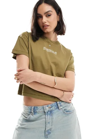 Barbour Grøn baby-T-shirt med logo
