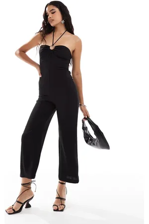 MANGO Jumpsuit med halterneck og ring