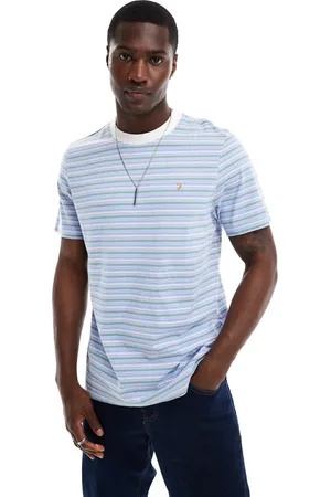 Farah Danny - Kortærmet T-shirt med multifarvede striber