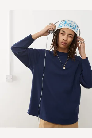 Reclaimed T-shirt med lange ærmer og vaffeltekstur
