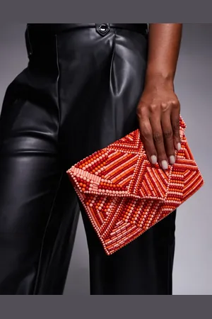 True Decadence Kuvertformet clutch-taske med perlemønster