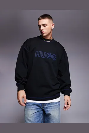 Hugo Blue Nitlogo - sweatshirt med rund hals