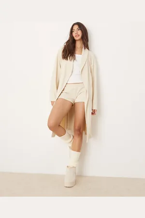 ASOS Blød og cremehvid lounge-badekåbe