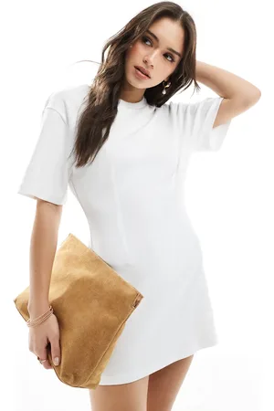 Monki T-shirt-kjole med tætsiddende talje