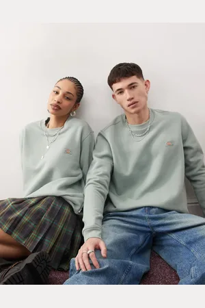 Dickies Oakport - Lysegrøn sweatshirt med lille logo