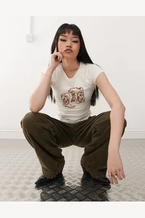 Noisy May Baby-T-shirt med velouriseret 