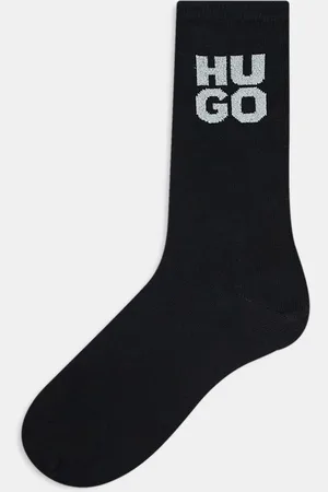 HUGO BOSS HUGO Bodywear - Gavesæt med 2 par sorte sokker med glimmerlogo