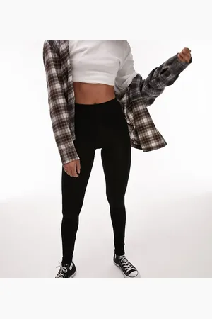 Topshop Sorte ankellange basisleggings