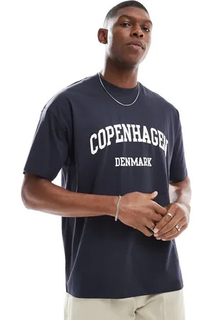New Look Blå T-shirt med 