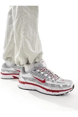 Nike P-6000 - Metallisk sølvfarvede og røde sneakers