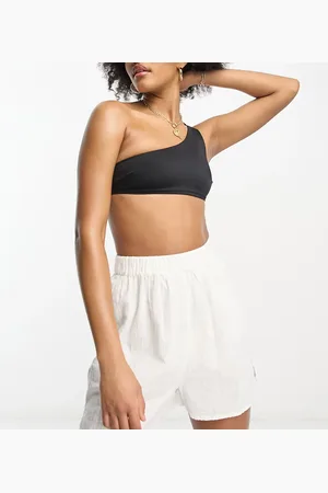 ASOS Tall - Hvide strandshorts med tekstur - Del af sæt
